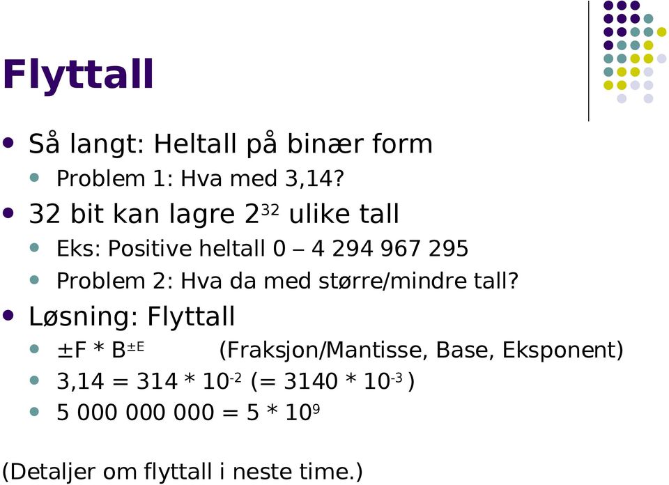 Hva da med større/mindre tall?