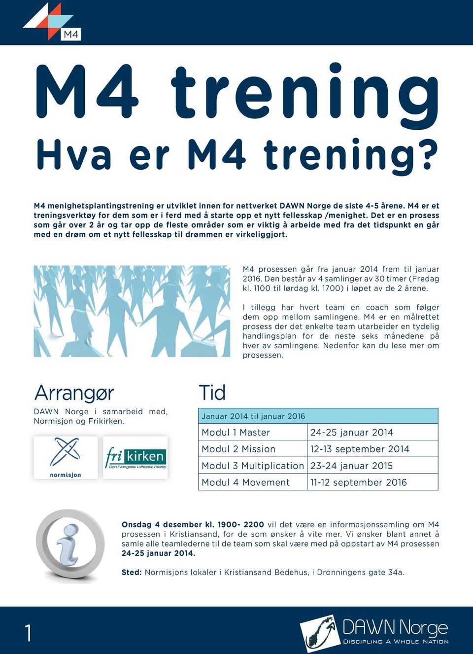 Det er en prosess som går over 2 år og tar opp de fleste områder som er viktig å arbeide med fra det tidspunkt en går med en drøm om et nytt fellesskap til drømmen er virkeliggjort.