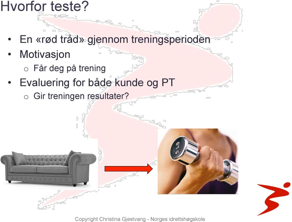 treningsperioden Motivasjon o Får