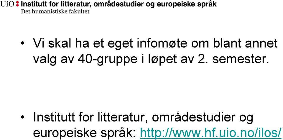 Institutt for litteratur, områdestudier og