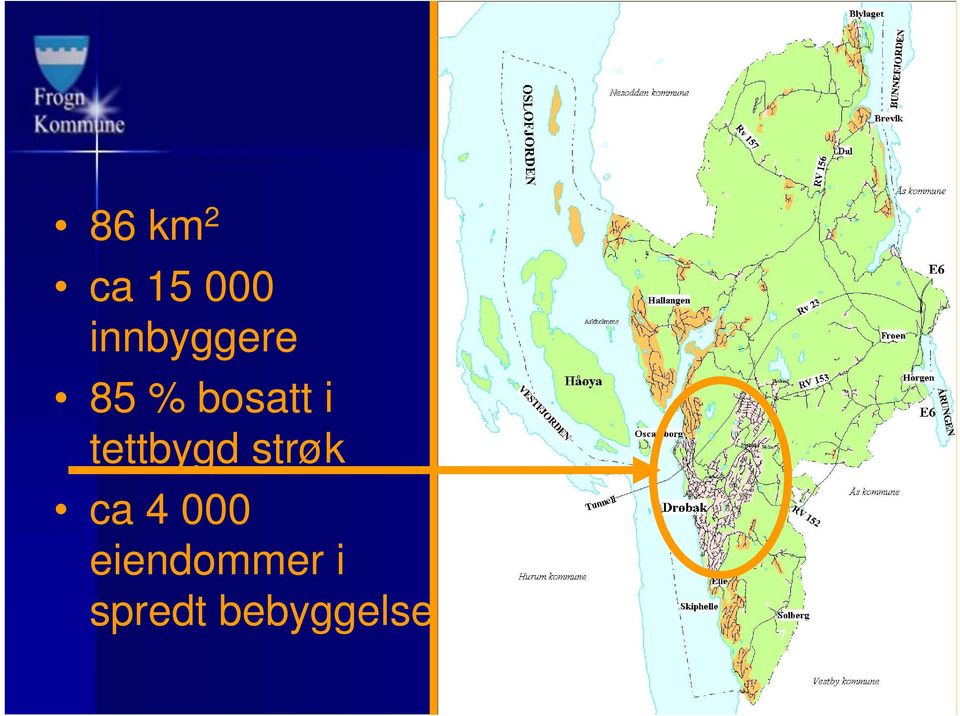 tettbygd strøk ca 4 000