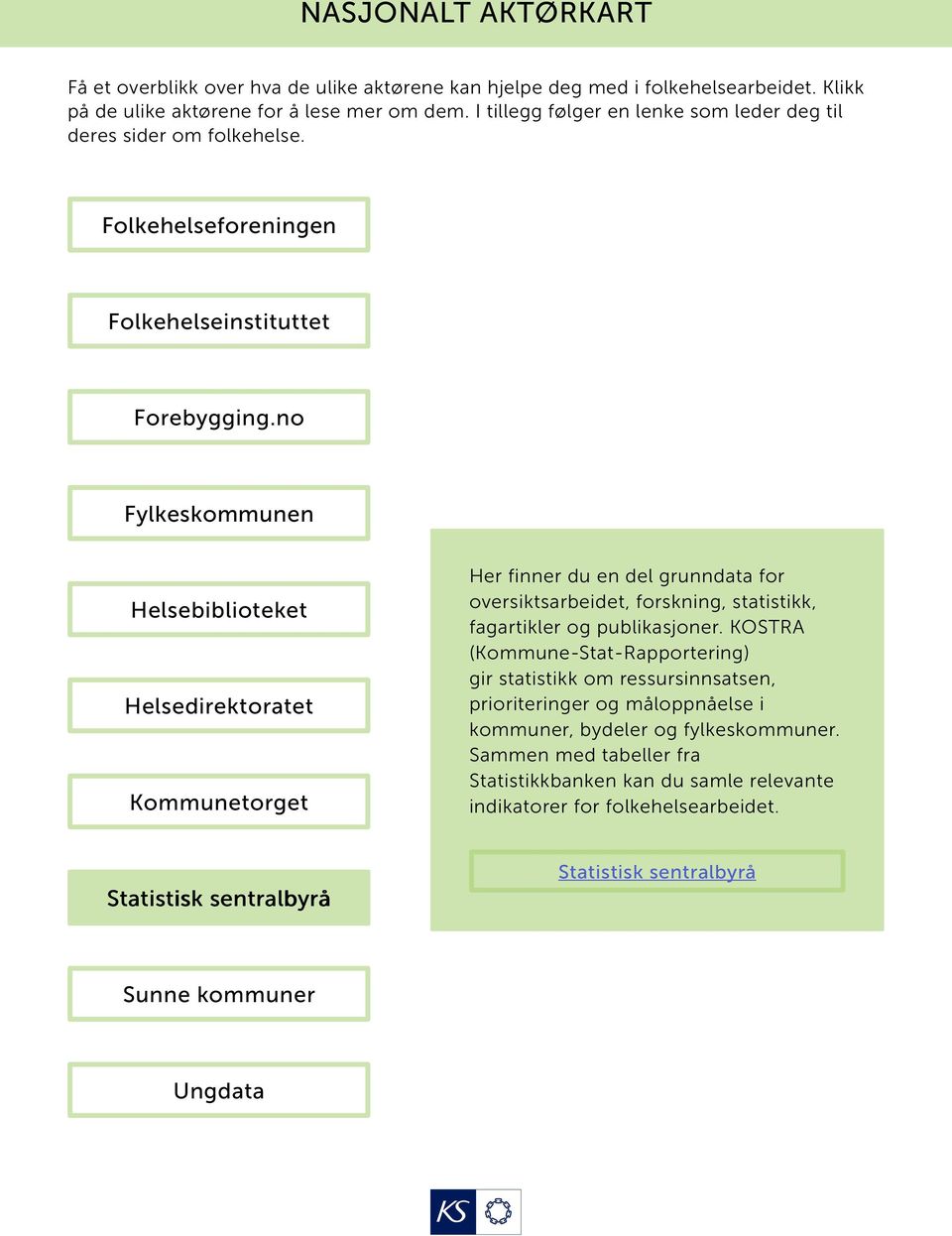 KOSTRA (Kommune-Stat-Rapportering) gir statistikk om ressursinnsatsen, prioriteringer og