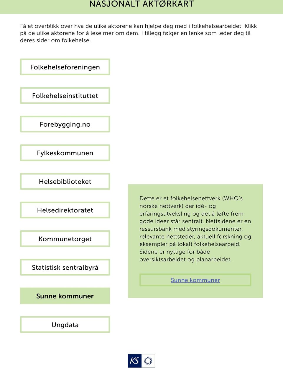 Nettsidene er en ressursbank med styringsdokumenter, relevante nettsteder, aktuell