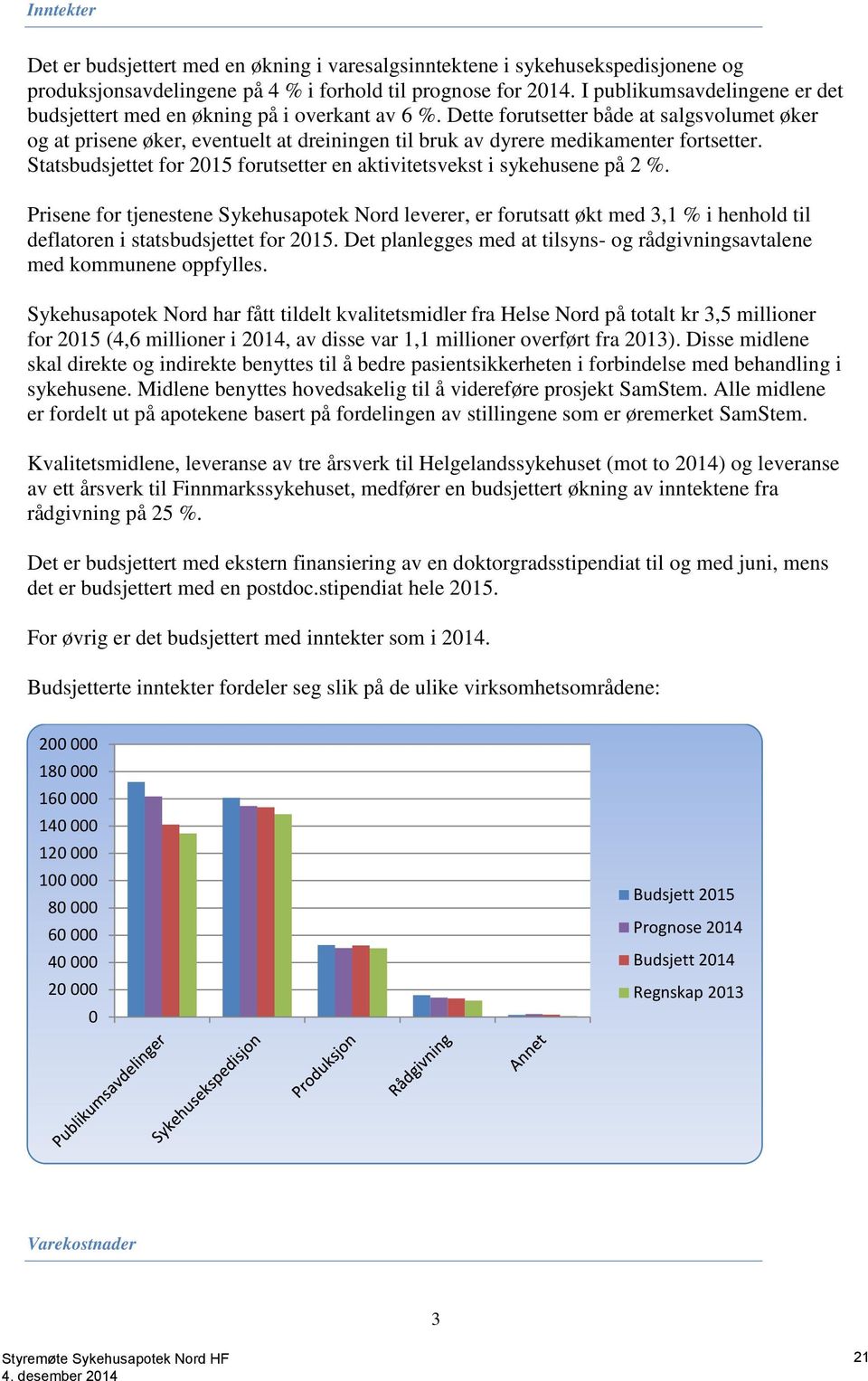 Dette forutsetter både at salgsvolumet øker og at prisene øker, eventuelt at dreiningen til bruk av dyrere medikamenter fortsetter.