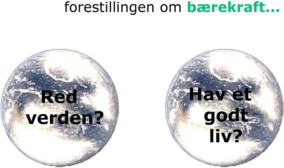 om bærekraft.