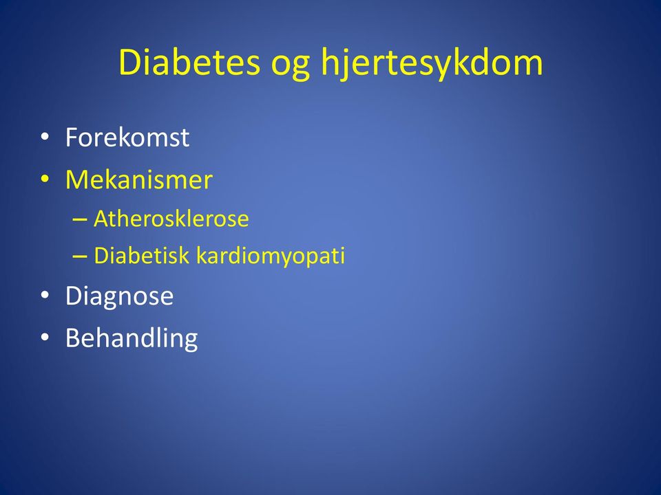 Atherosklerose Diabetisk
