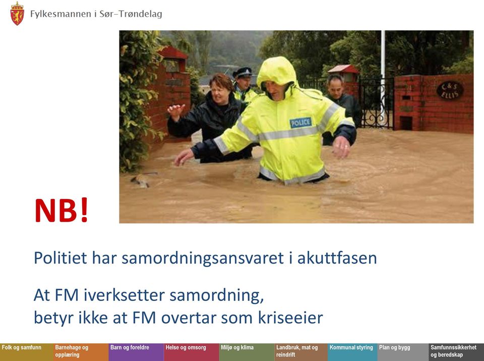 akuttfasen At FM iverksetter