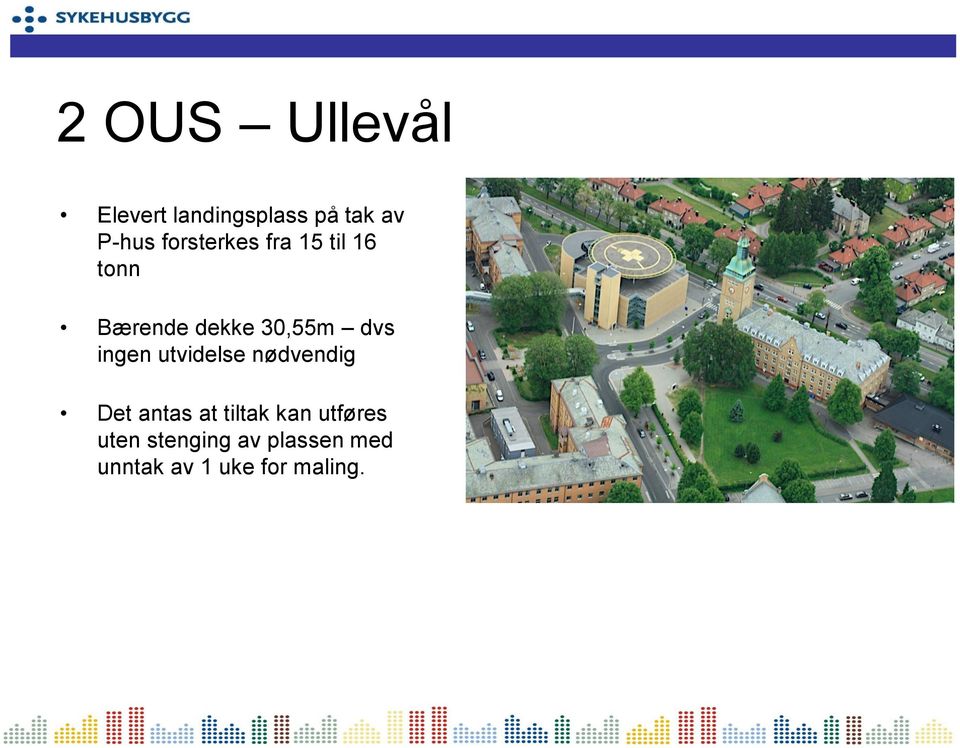 ingen utvidelse nødvendig Det antas at tiltak kan