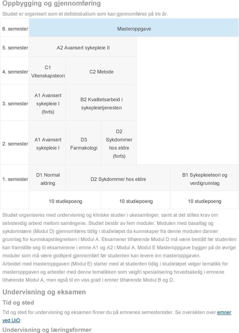 semester A1 Avansert sykepleie I D3 Farmakologi Sykdommer hos eldre (forts) 1.