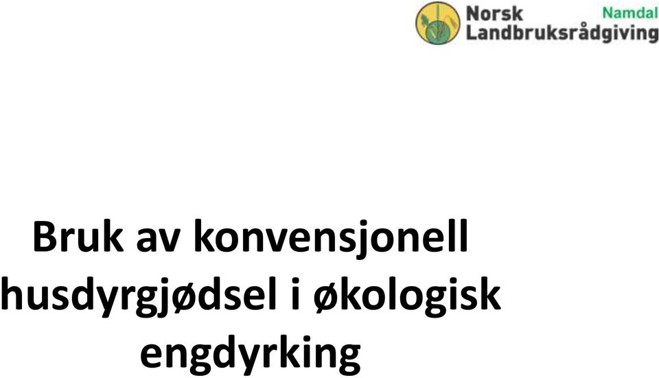 husdyrgjødsel