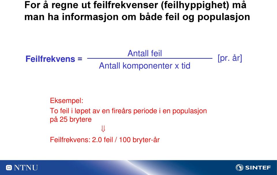 komponenter x tid [pr.