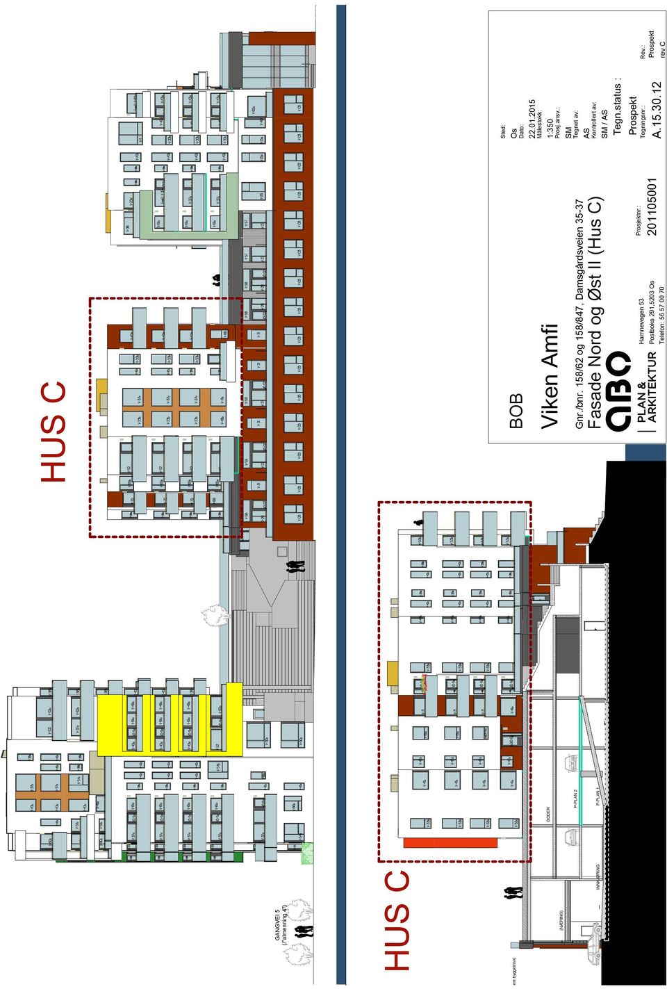 Sted: Os Dato: 22.01.2015 Målestokk: 1:350 Prosj.ansv.: INNKJØRING P-PLAN 2 P-PLAN 1 Gnr./bnr.