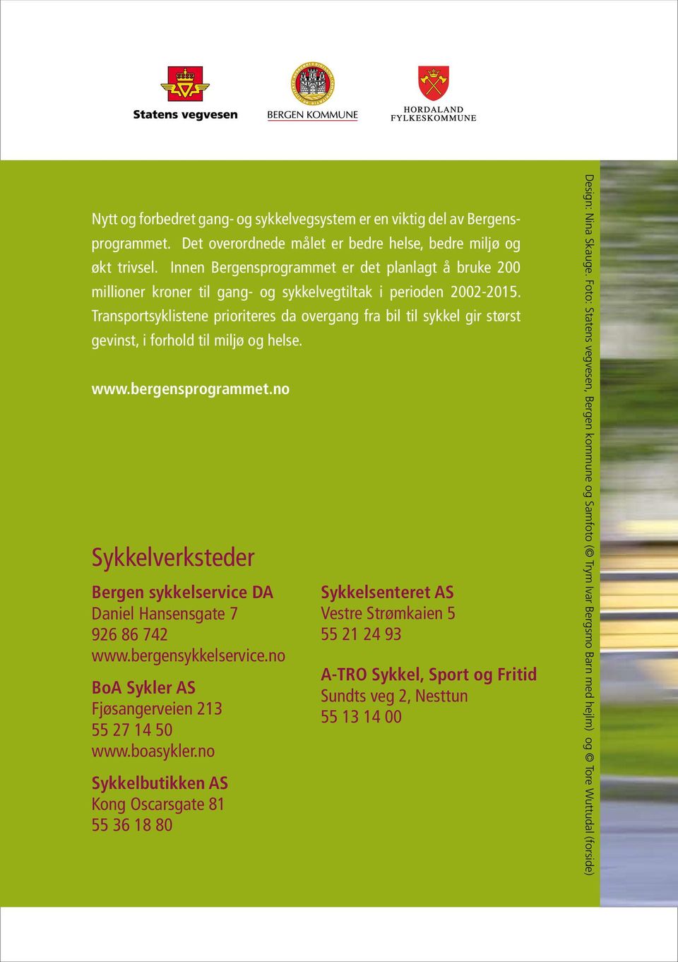 Sykkelkart for Bergen. Bisycle maps for Bergen - PDF Free Download