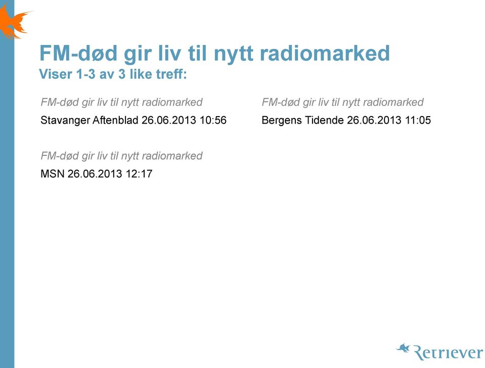 radiomarked Stavanger Aftenblad 26.06.