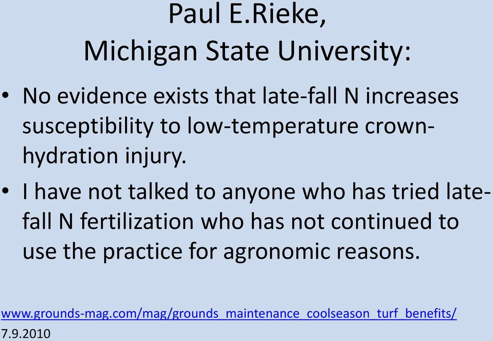 susceptibility to low-temperature crownhydration injury.