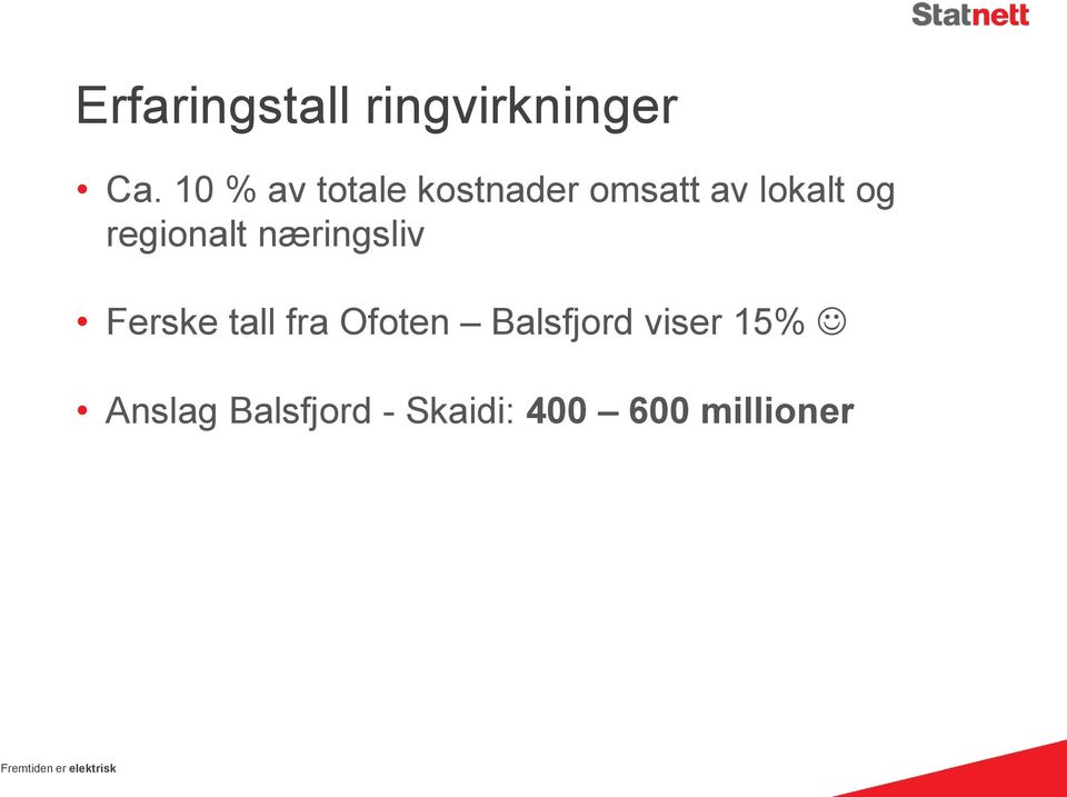 regionalt næringsliv Ferske tall fra Ofoten