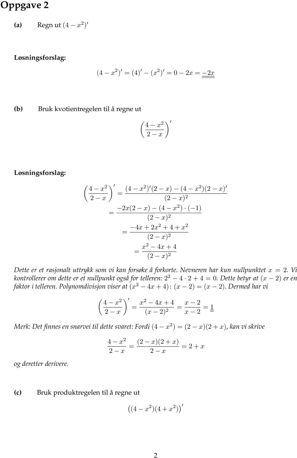 Matematikk R1 Forslag til besvarelse - PDF Gratis nedlasting