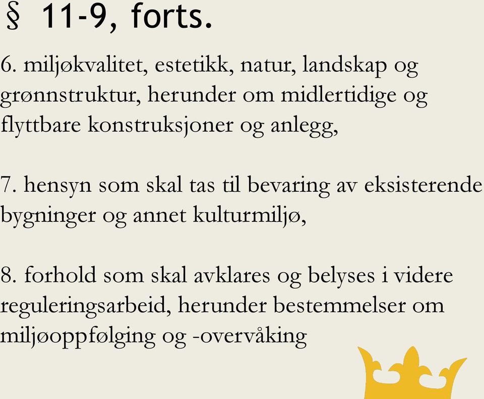 flyttbare konstruksjoner og anlegg, 7.