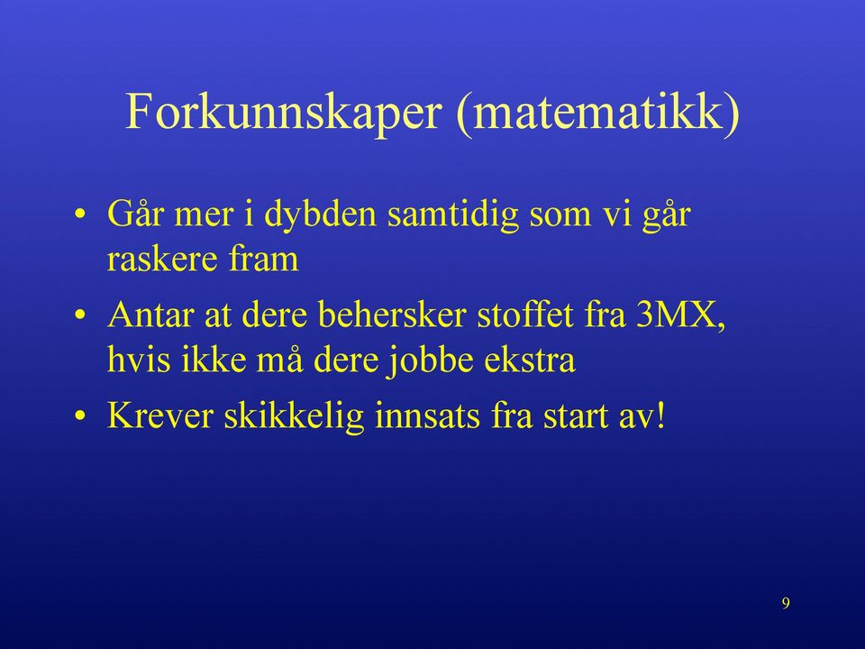 behersker stoffet fra 3MX, hvis ikke må dere