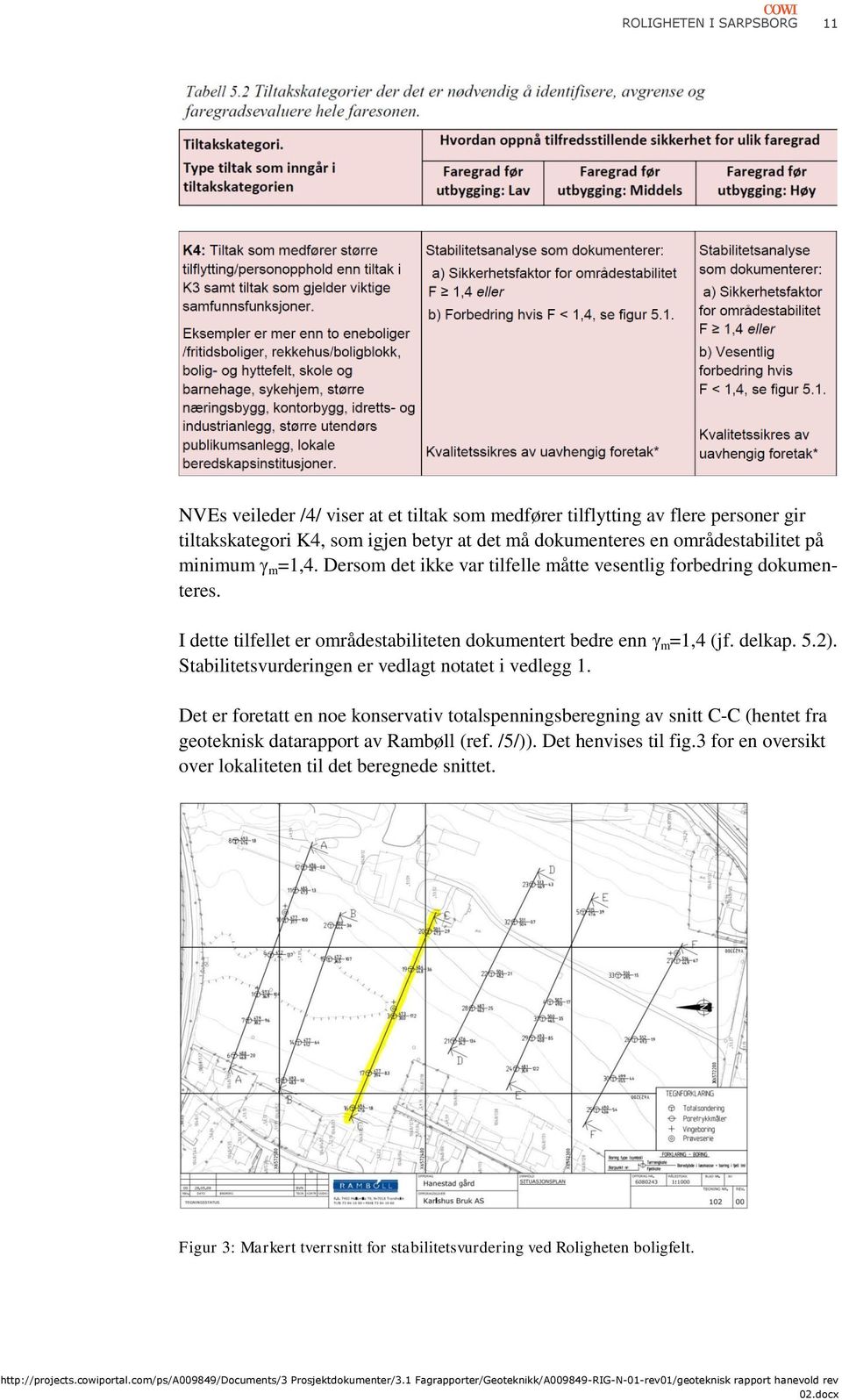delkap. 5.2). Stabilitetsvurderingen er vedlagt notatet i vedlegg 1.