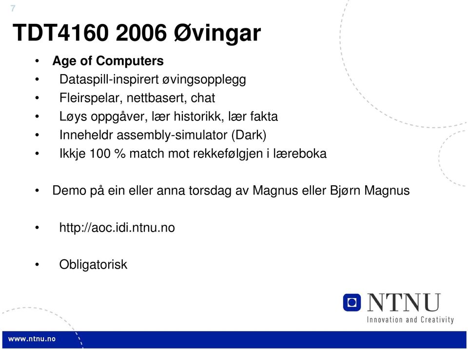 assembly-simulator (Dark) Ikkje 100 % match mot rekkefølgjen i læreboka Demo på