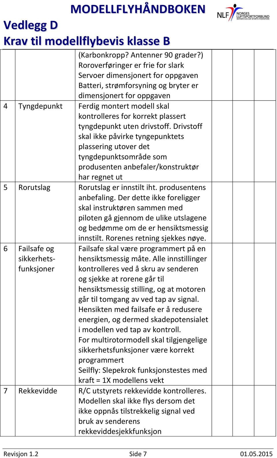 plassert tyngdepunkt uten drivstoff.