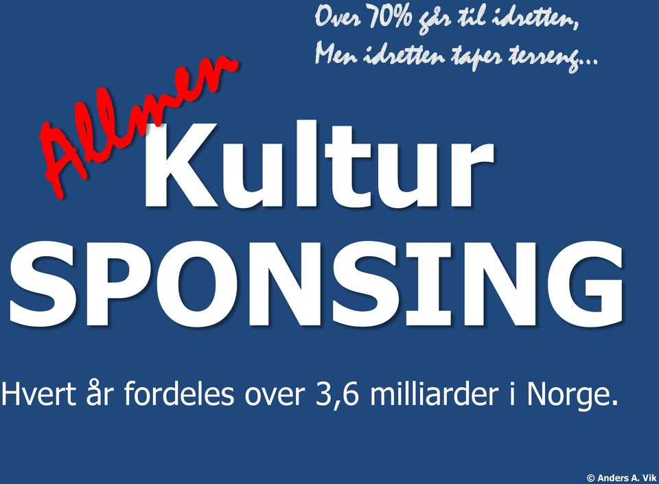 Kultur SPONSING Hvert år