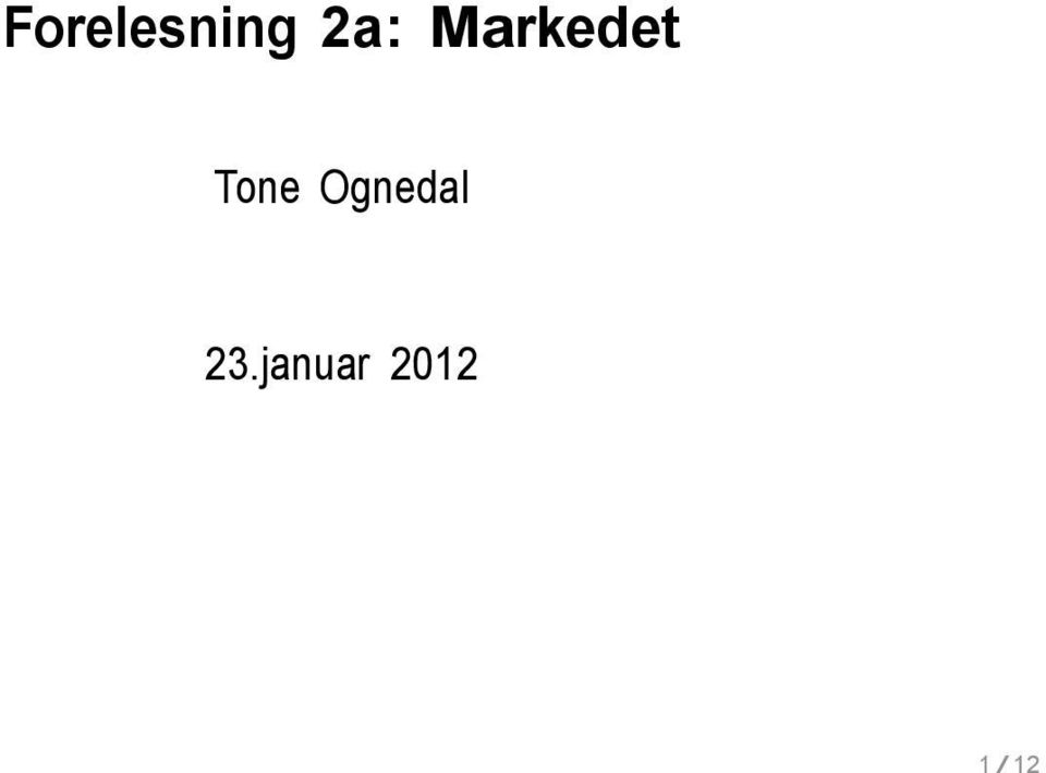 Tone Ognedal