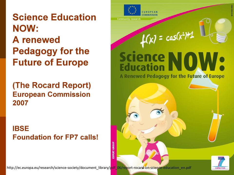 Foundation for FP7 calls! http://ec.europa.