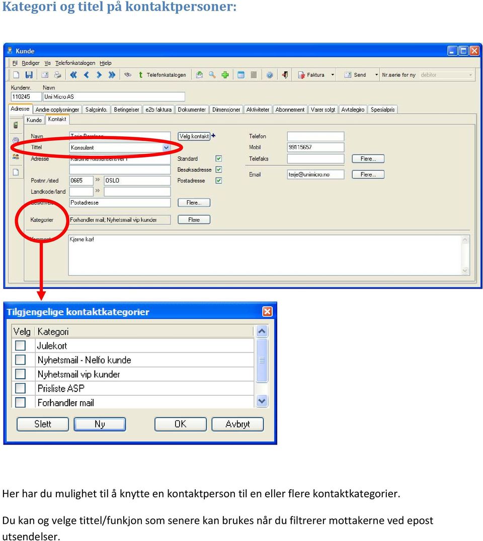 kontaktkategorier.