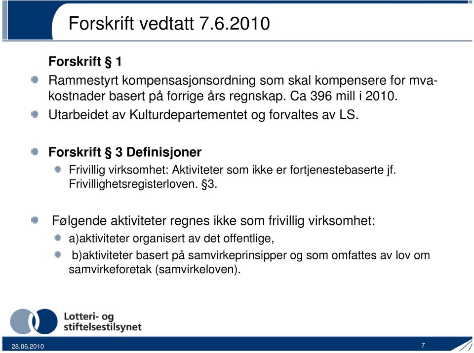 Forskrift 3 