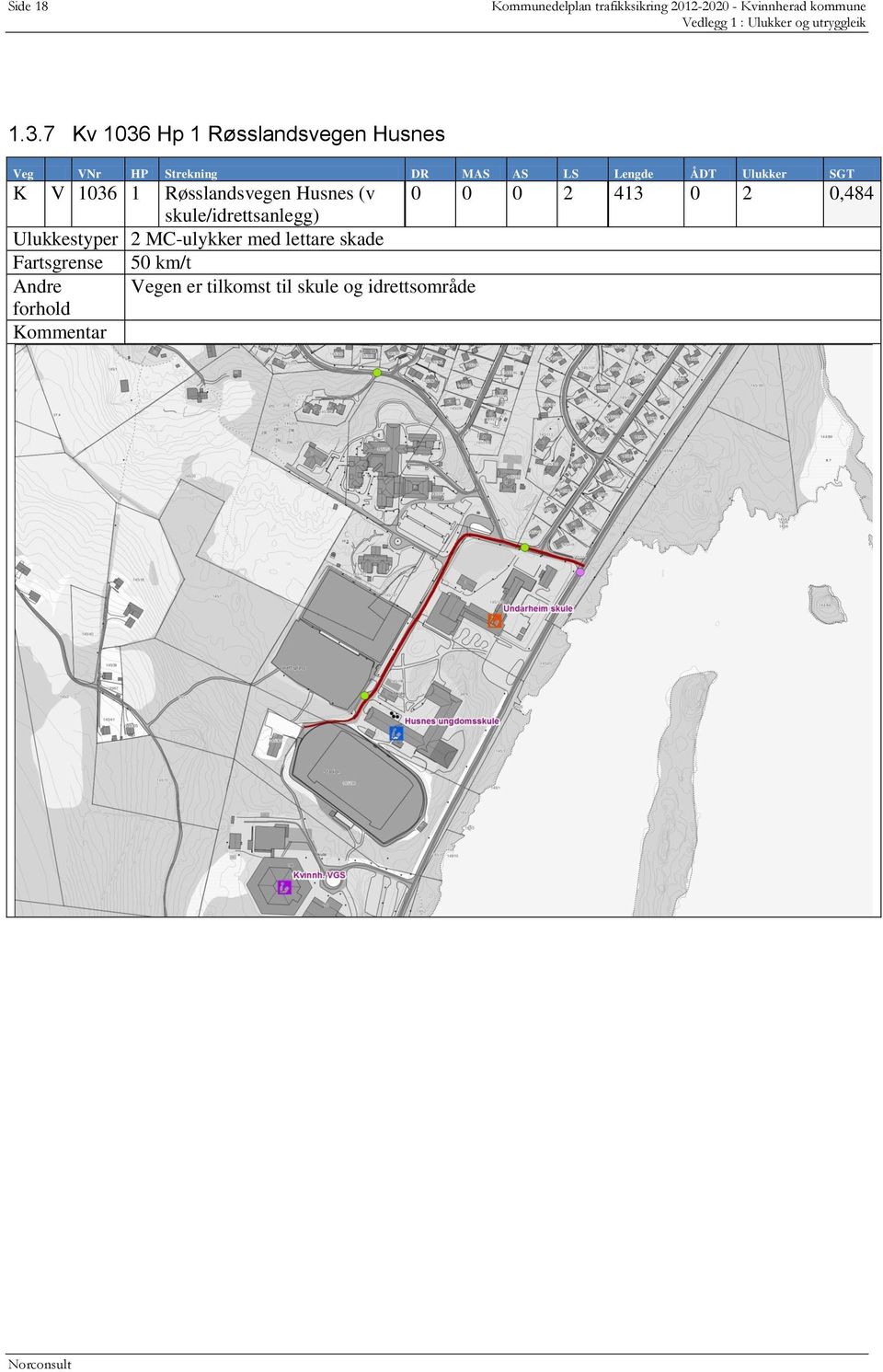 413 0 2 0,484 skule/idrettsanlegg) Ulukkestyper 2 MC-ulykker med lettare skade