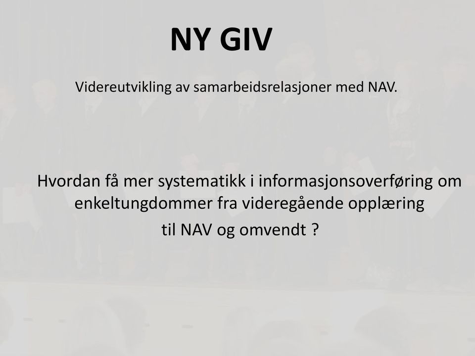 Hvordan få mer systematikk i