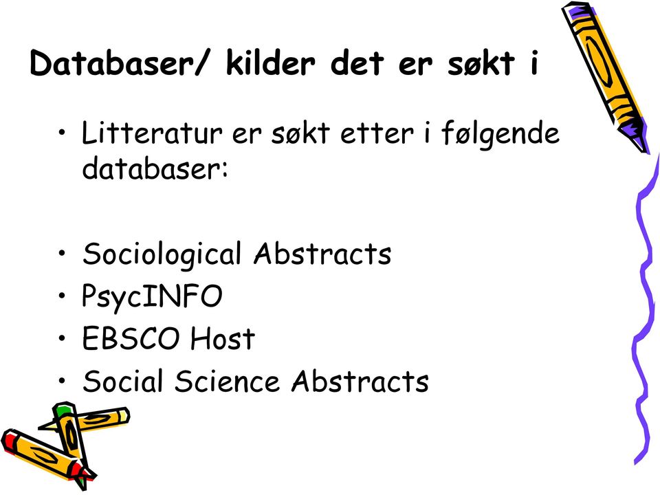 databaser: Sociological Abstracts