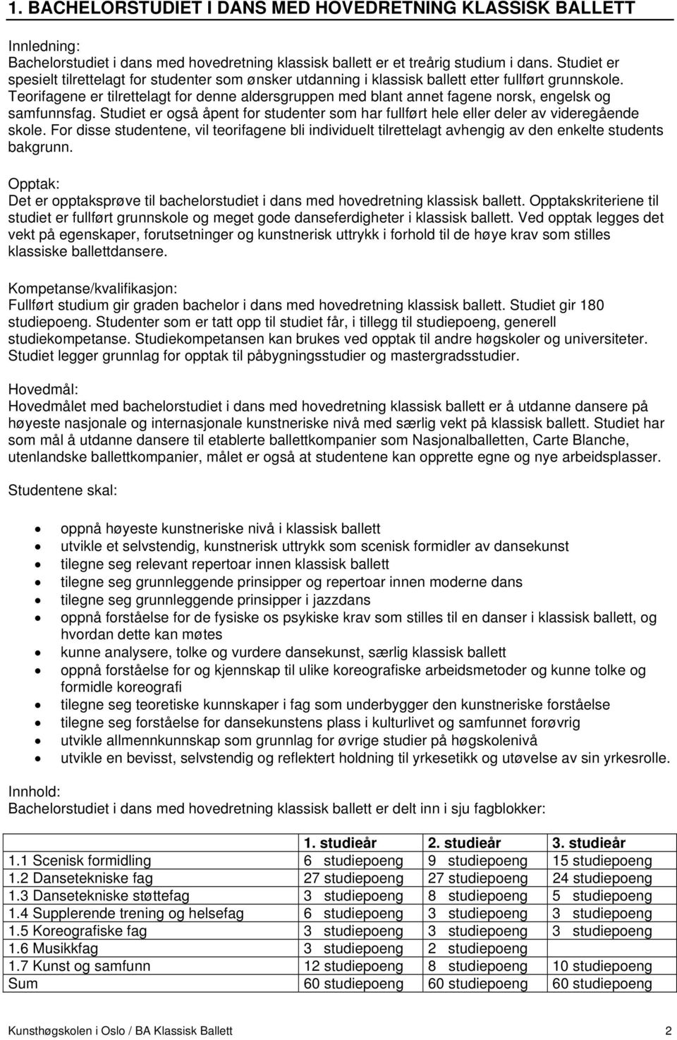 Teorifagene er tilrettelagt for denne aldersgruppen med blant annet fagene norsk, engelsk og samfunnsfag. Studiet er også åpent for studenter som har fullført hele eller deler av videregående skole.