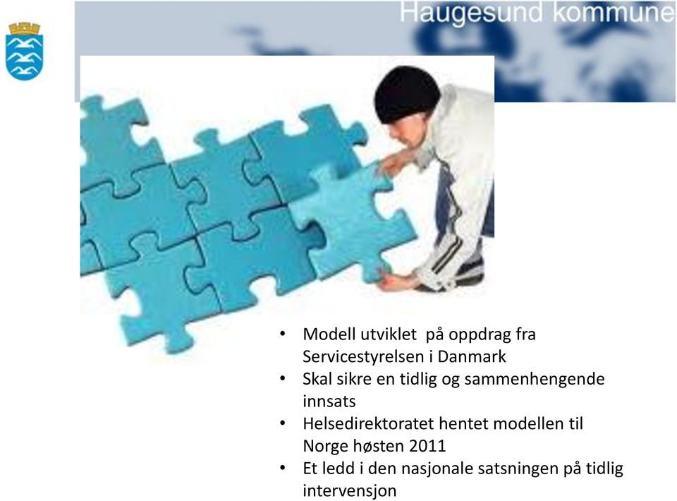 Helsedirektoratet hentet modellen til Norge høsten