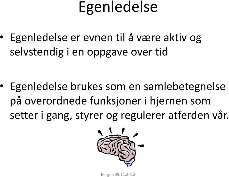 som en samlebetegnelse på overordnede funksjoner i