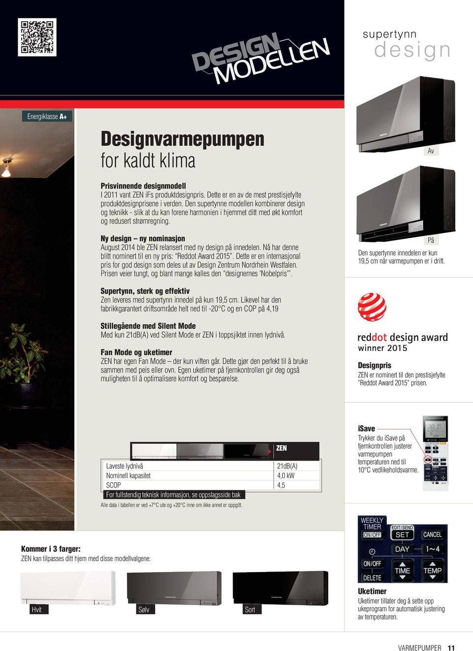 Ny design ny nominasjon August 2014 ble ZEN relansert med ny design på innedelen. Nå har denne blitt nominert til en ny pris: Reddot Award 2015.