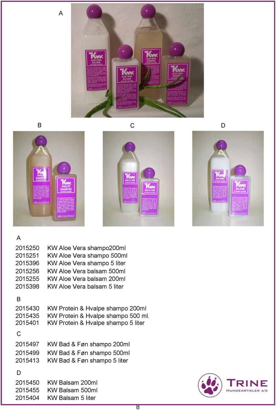 2015435 KW Protein & Hvalpe shampo 500 ml.