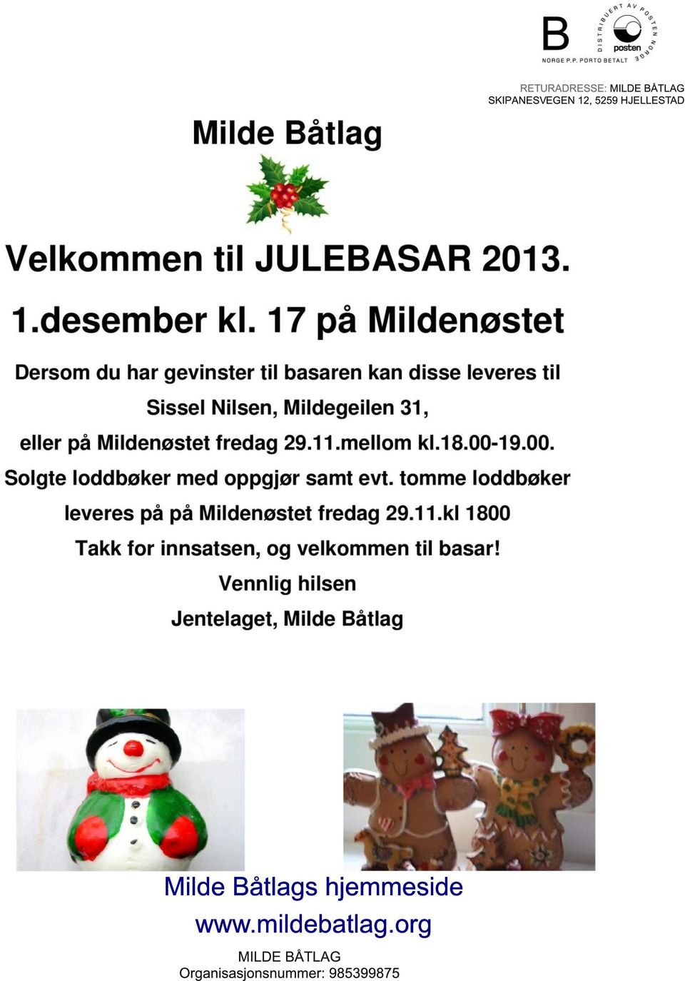 Milde Båtlags hjemmeside www.