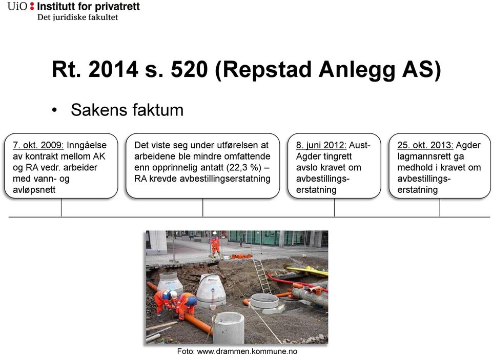 antatt (22,3 %) RA krevde avbestillingserstatning 8.