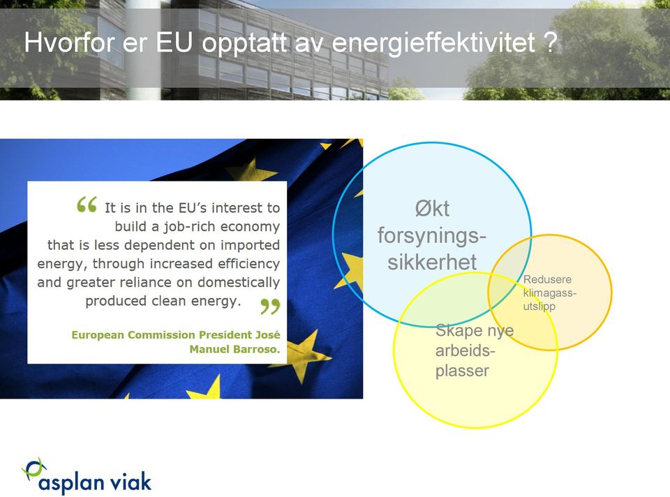 Økt forsyningssikkerhet Skape