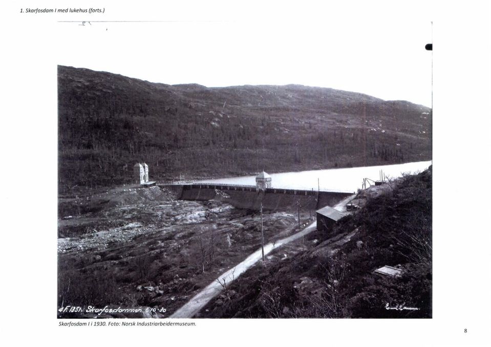 å Skarfosdam I i 1930.