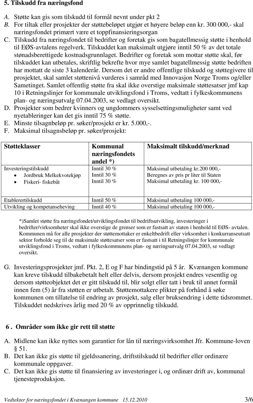 Tilskuddet kan maksimalt utgjøre inntil 50 % av det totale stønadsberettigede kostnadsgrunnlaget.