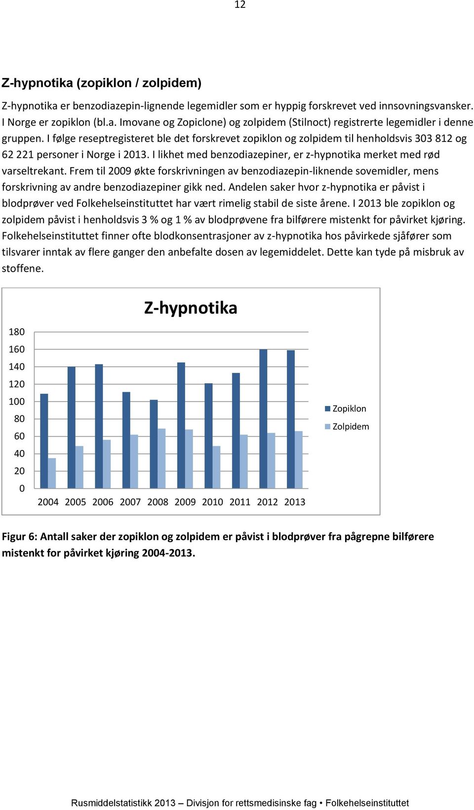 Frem til 2009 økte forskrivningen av benzodiazepin-liknende sovemidler, mens forskrivning av andre benzodiazepiner gikk ned.