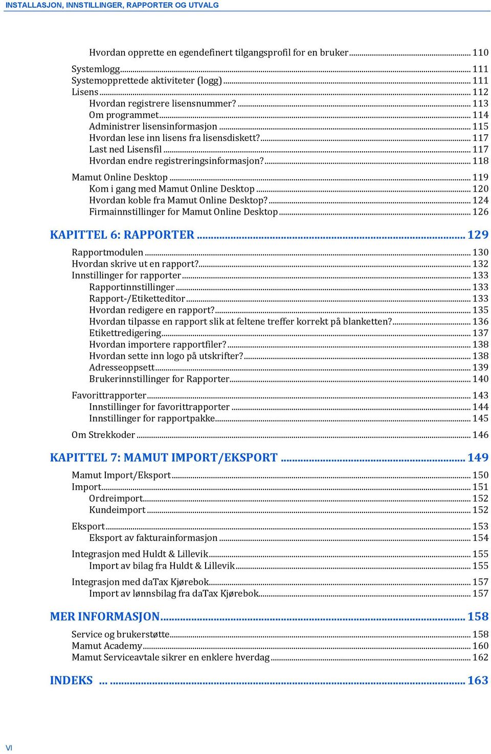 .. 117 Hvordan endre registreringsinformasjon?... 118 Mamut Online Desktop... 119 Kom i gang med Mamut Online Desktop... 120 Hvordan koble fra Mamut Online Desktop?