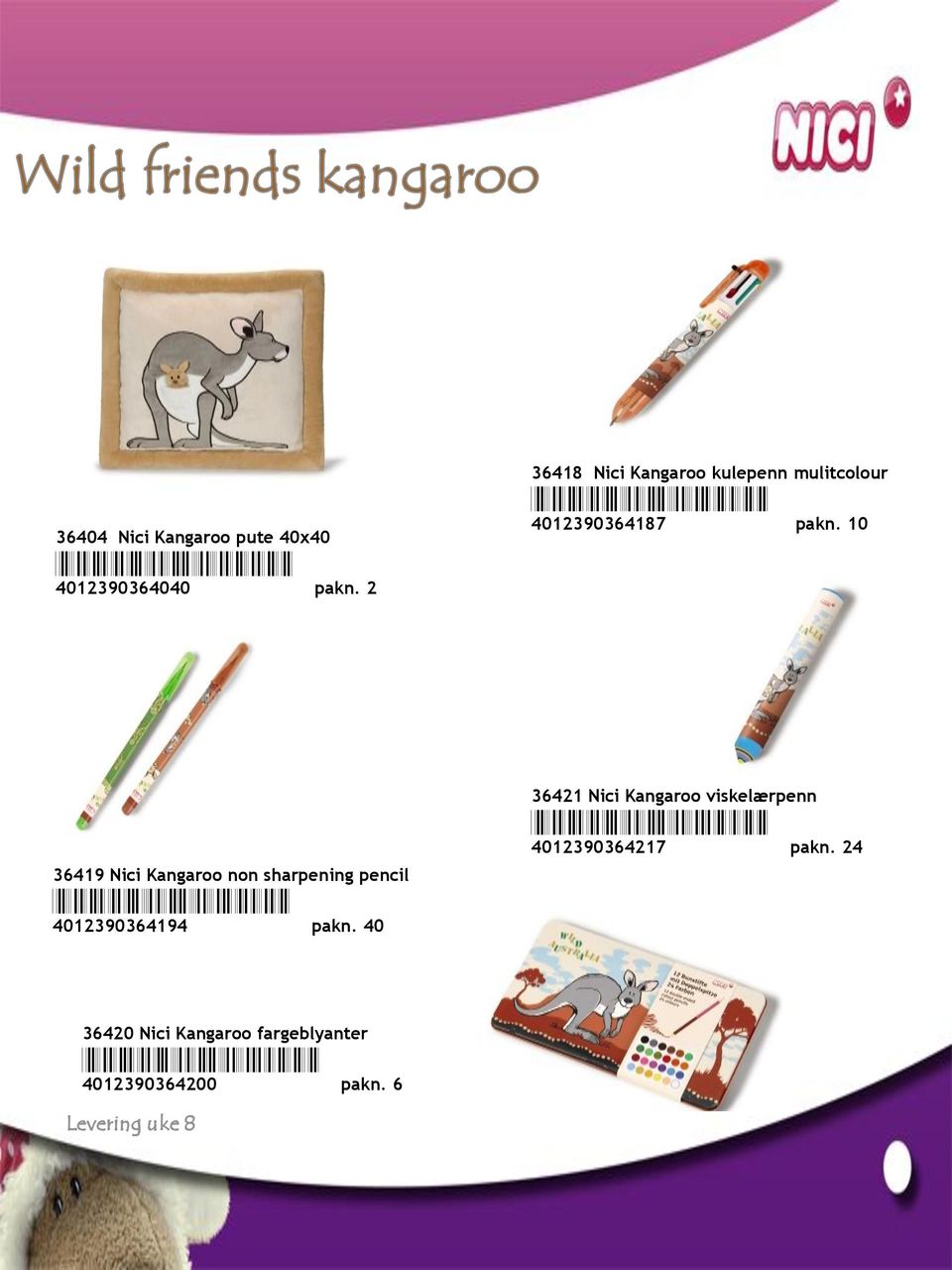 10 36419 Nici Kangaroo non sharpening pencil *4012390364194* 4012390364194 pakn.