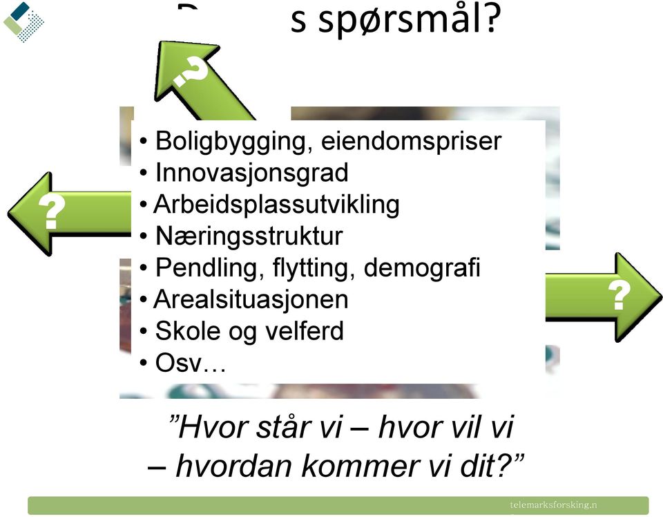 Arbeidsplassutvikling Næringsstruktur Pendling, flytting,