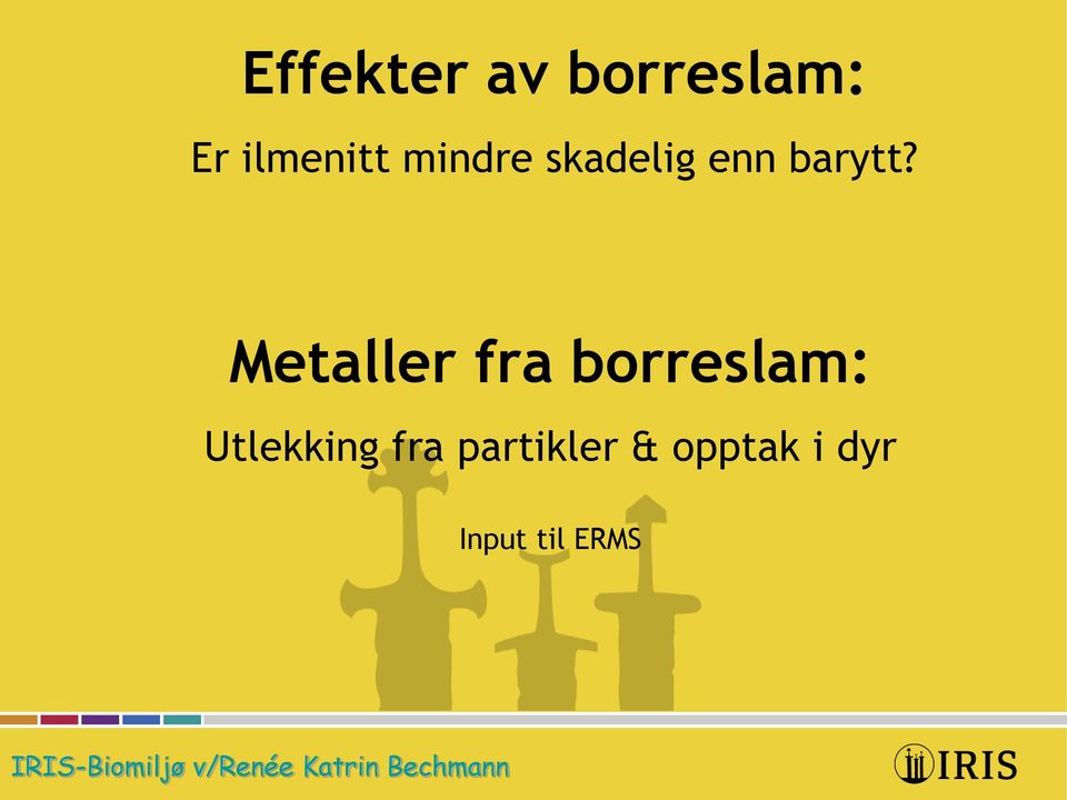 Metaller fra borreslam: Utlekking fra