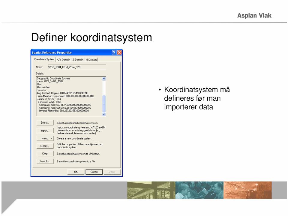 Koordinatsystem må